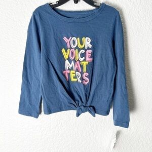 NWT Harper Canyon Blue Ling Sleeve Graphic TShirt